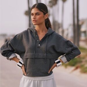 Daily Practice by Anthropologie Henley Sweatshirt